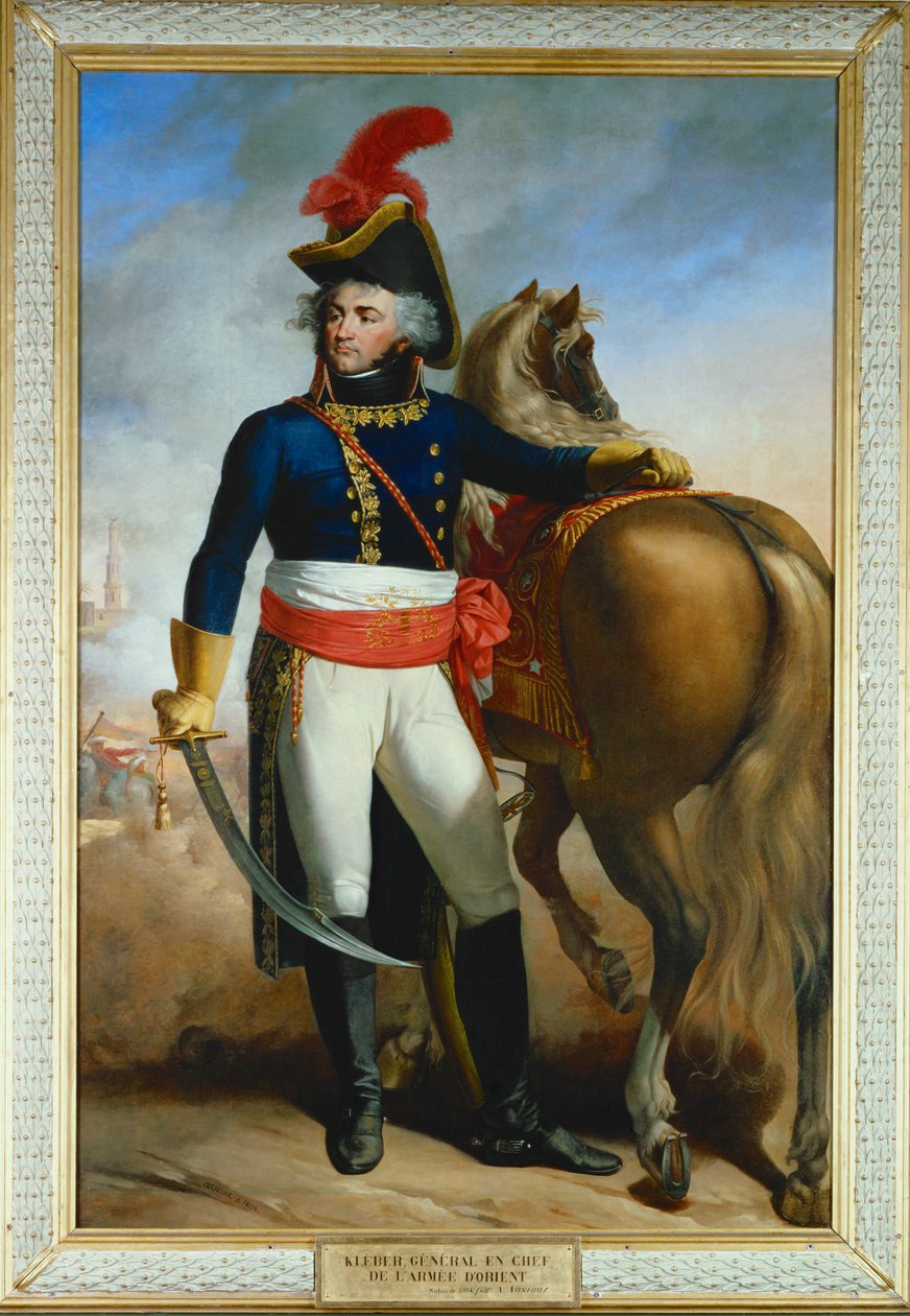 Il generale Jean Baptiste Kleber ... (dipinto su tela) da Antoine Ansiaux