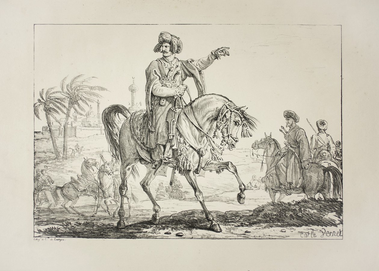 Capo Mamelucco, c.1817 da Antoine Charles Horace Vernet