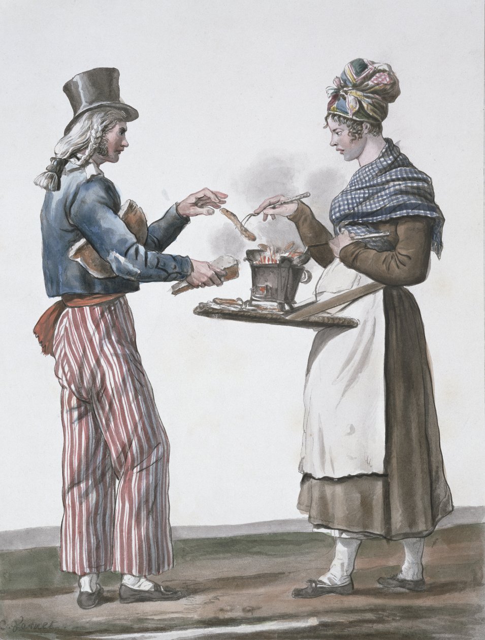 Il Venditore di Salsicce da Antoine Charles Horace Vernet