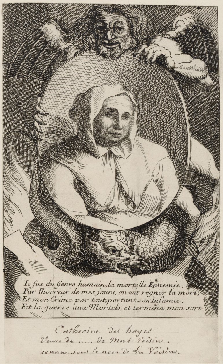 Catherine Deshayes (Monvoisin, detta "La Voisin") 1680 da Antoine Coypel