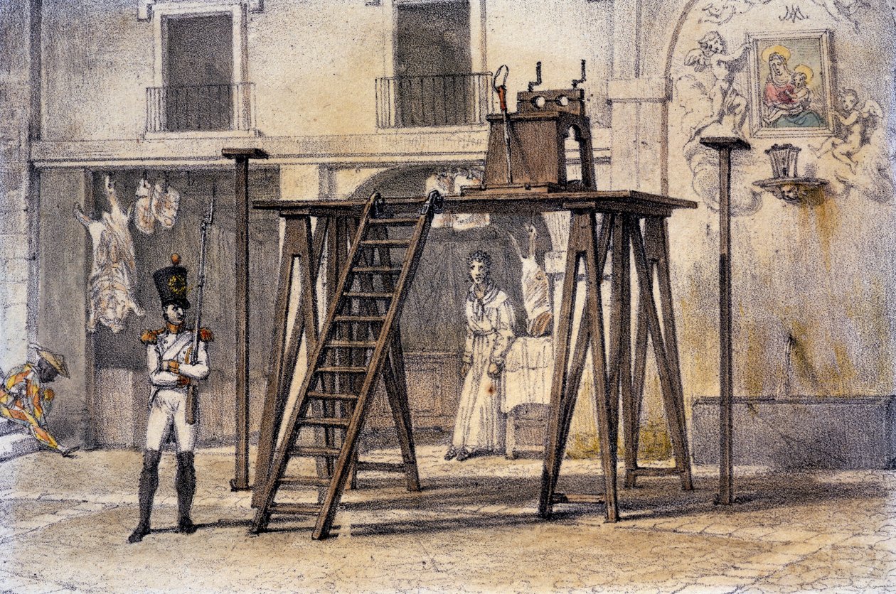 Piattaforma (per gogna) da Antoine Jean Baptiste Thomas