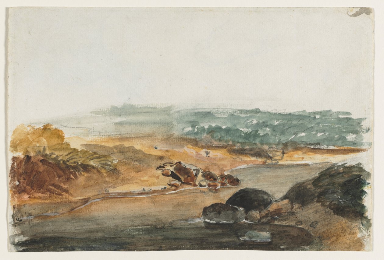 Paesaggio (recto) da Antoine Louis Barye