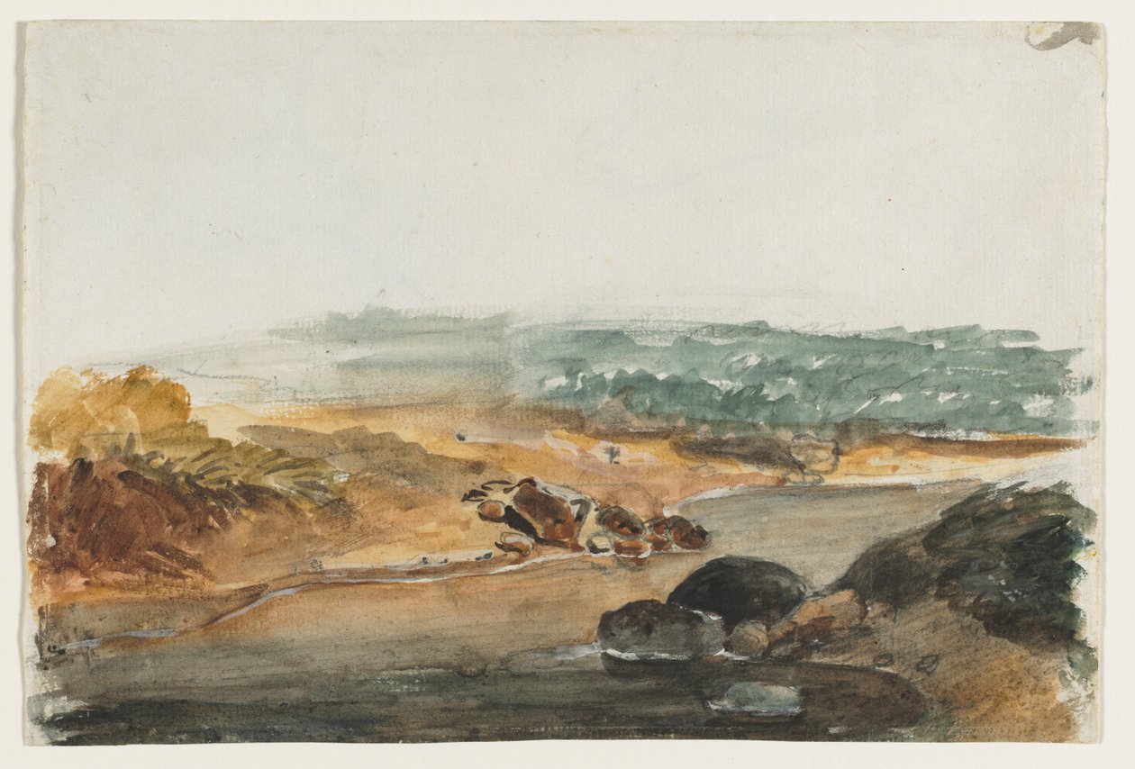 Paesaggio (recto) da Antoine Louis Barye