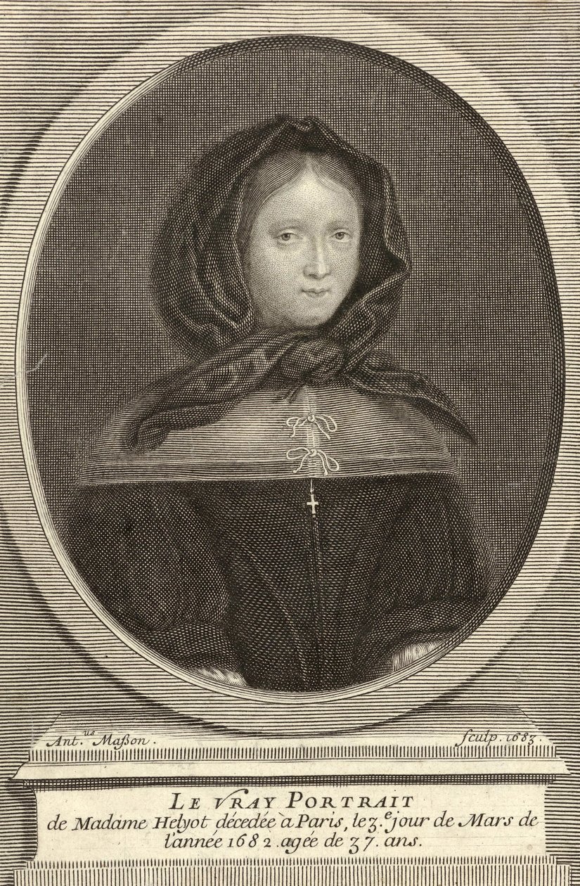 Francese: Ritratto di Marie Helyot da Antoine Masson