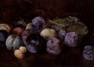 Natura morta di prugne, 1874 da Antoine Vollon