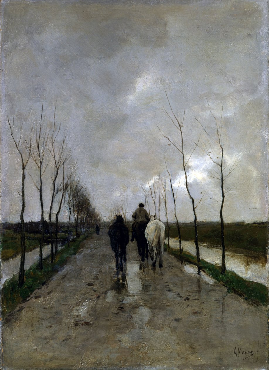 Una strada olandese da Anton Mauve