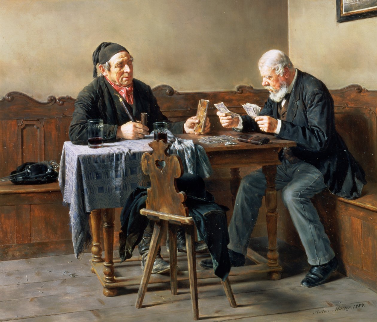 Giorno di paga, 1887 da Anton Muller
