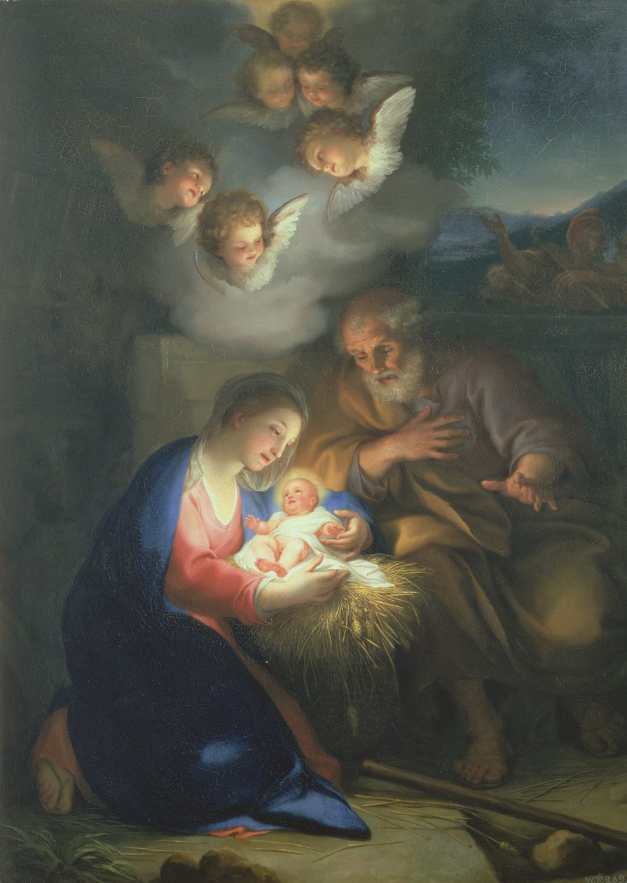 Scena della Natività da Anton Raphael Mengs