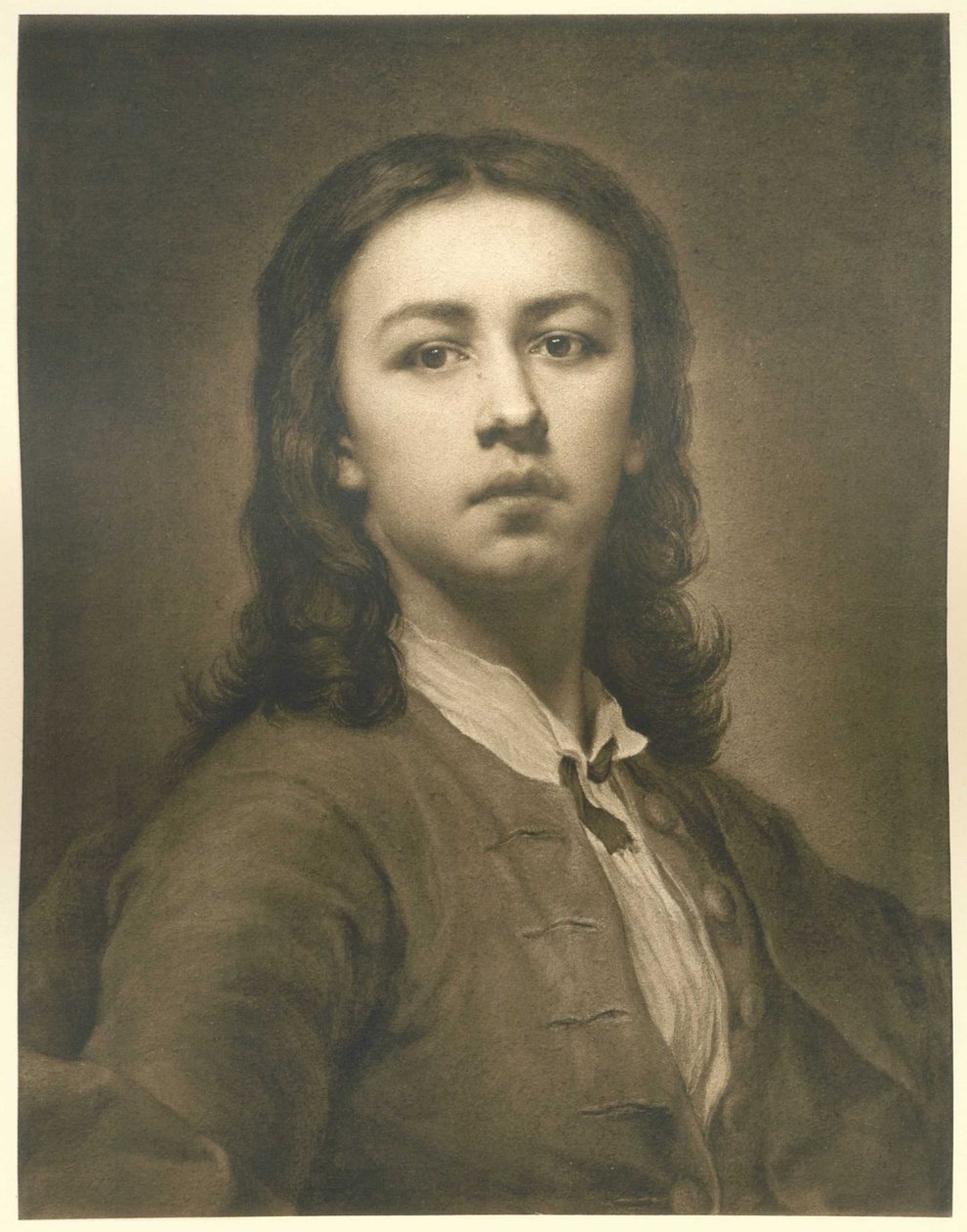 Autoritratto in mantello rosso da Anton Raphael Mengs