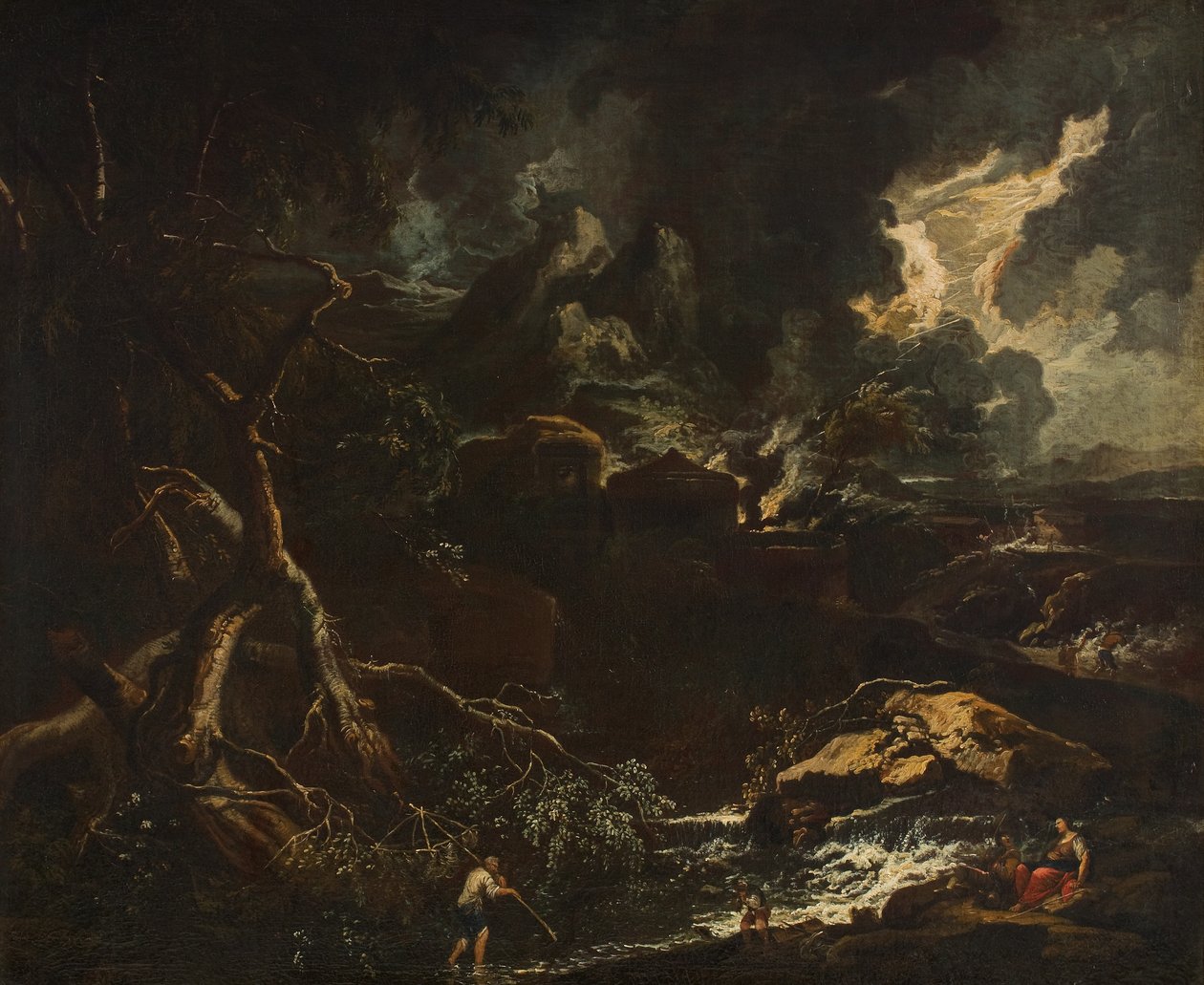 Paesaggio con temporale da Anton Faistenberger
