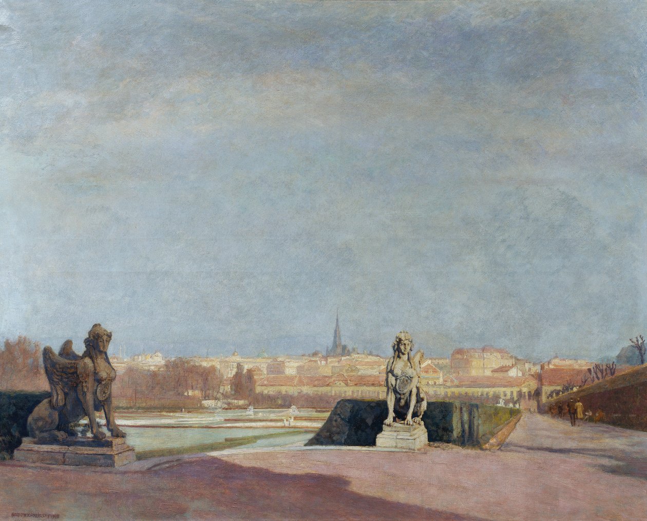 Vista dal Belvedere su Vienna da Anton Hans Karlinsky