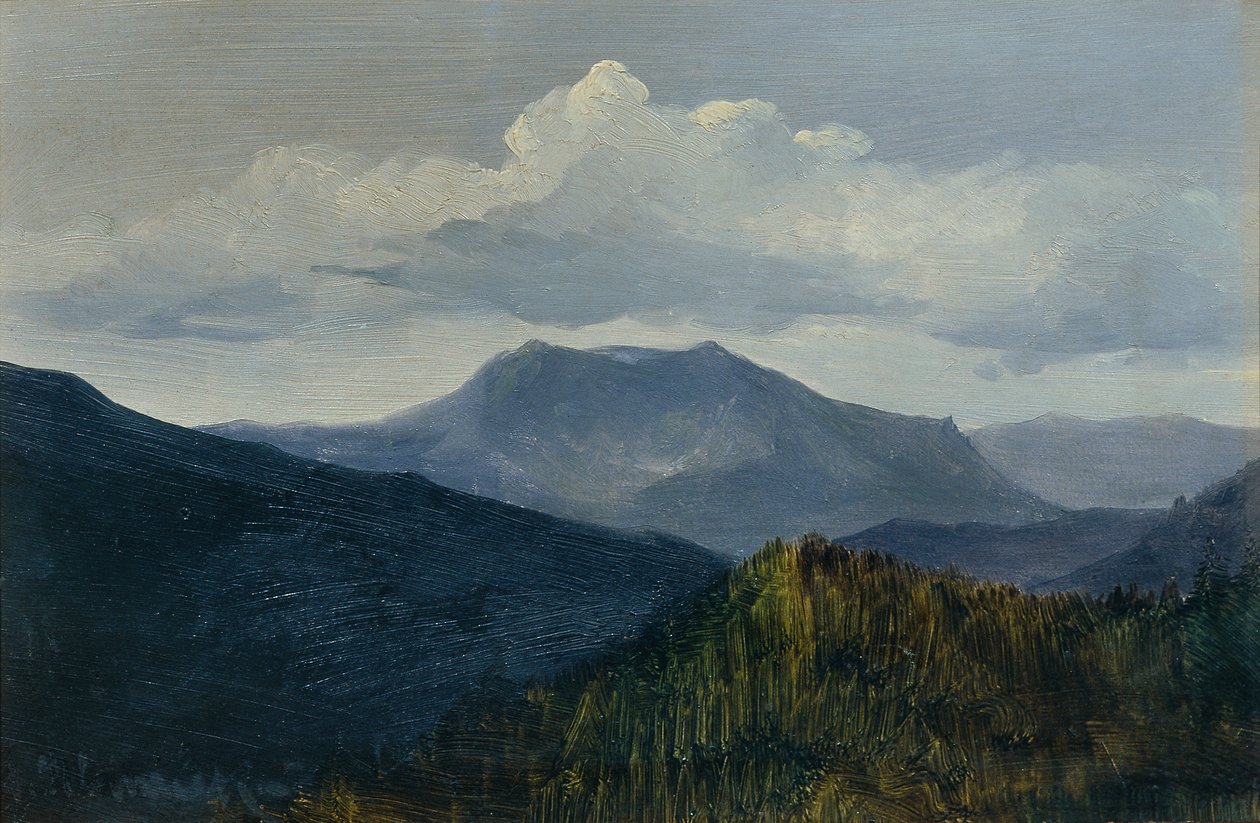 Il Schneeberg vicino a Gutenstein da Anton Hlavacek