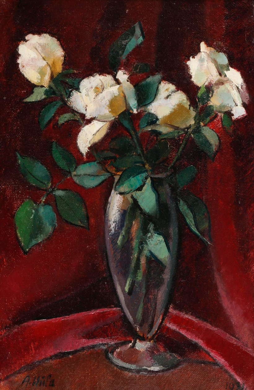 Tedesco: Mazzo di rose in vaso da Anton Hula