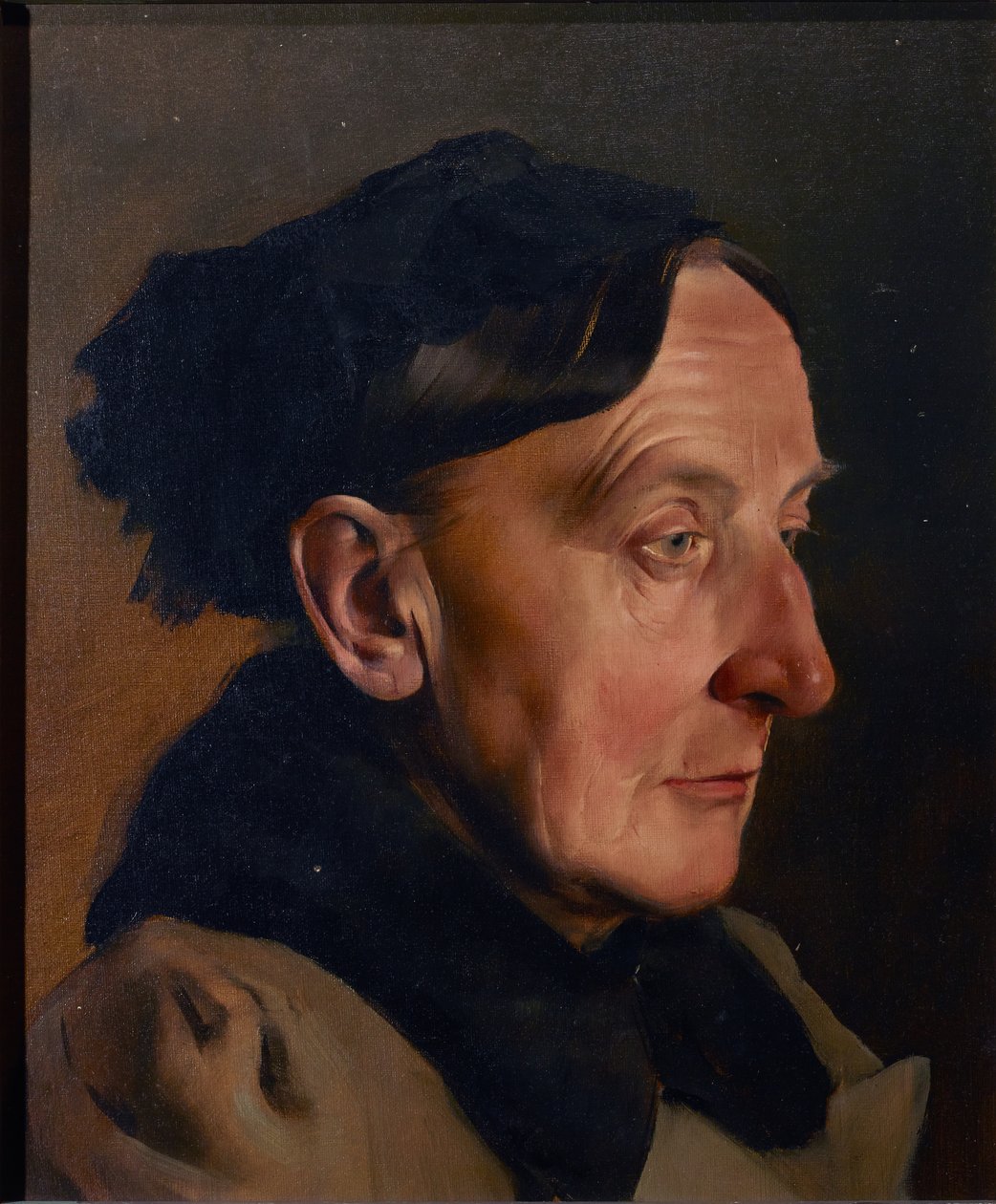 Testa di una vecchia donna da Anton Josef von Kenner