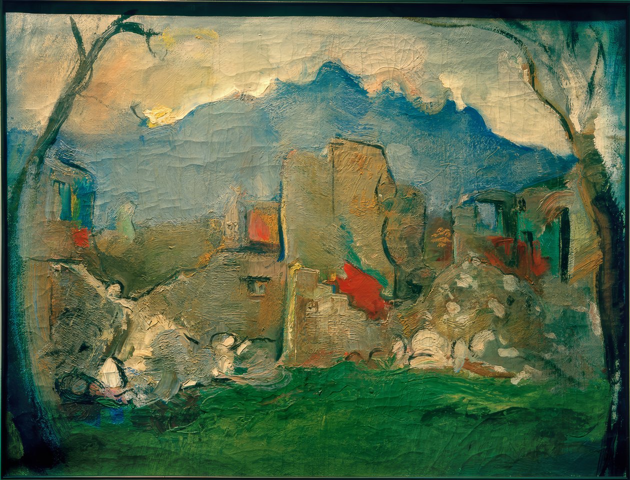 Paesaggio di rovine da Anton Kolig