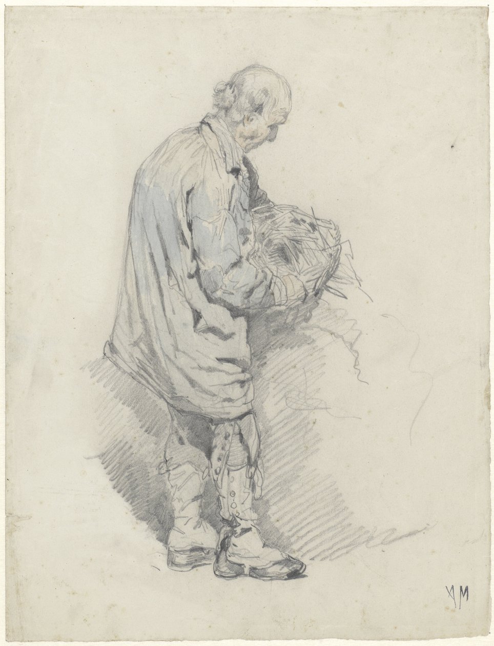 Cocchiere con un fascio di paglia da Anton Mauve