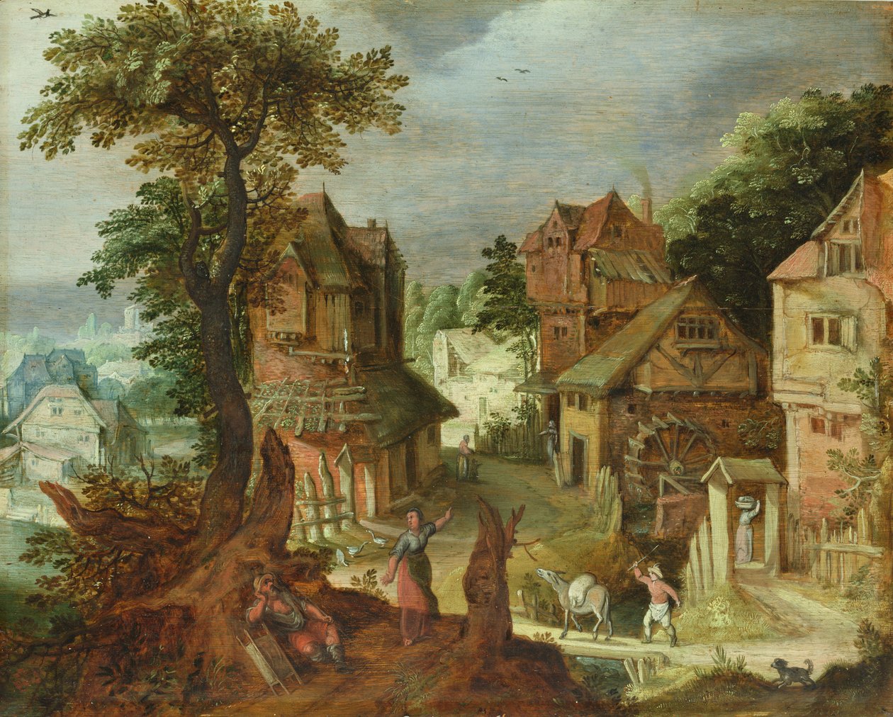 Paesaggio di villaggio da Anton Mirou