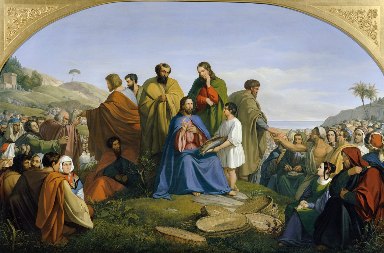 Moltiplicazione dei pani da Anton Ritter von Perger