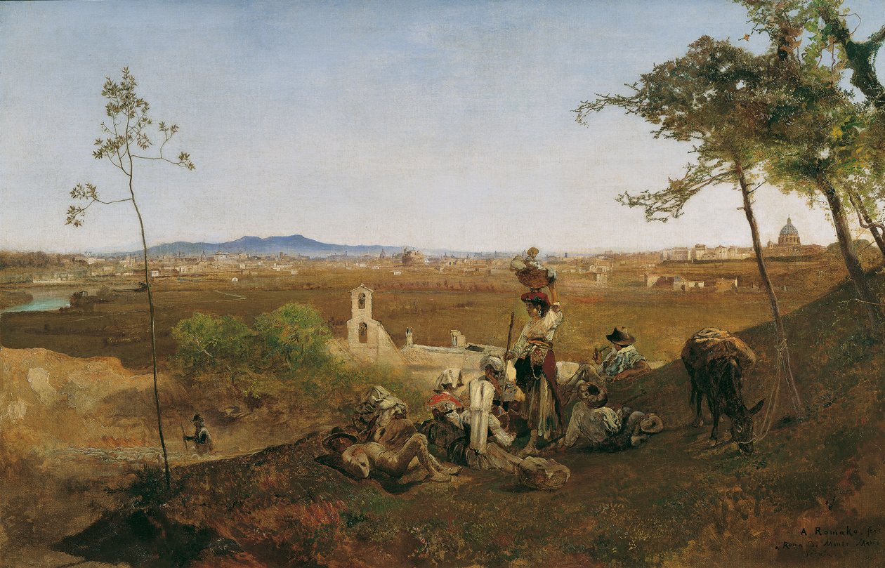 Vista di Roma dal Monte Mario da Anton Romako