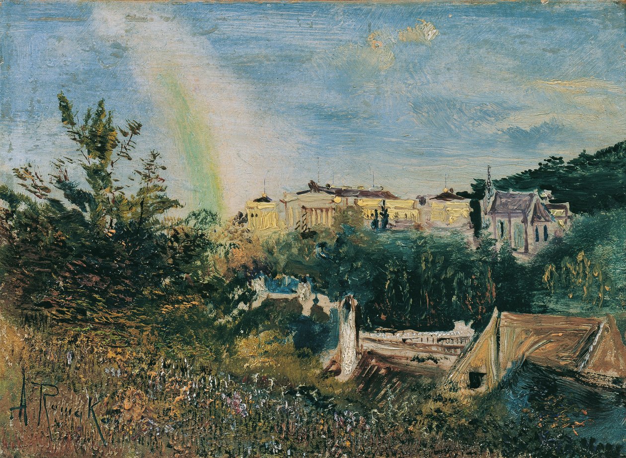 La Weilburg presso Baden da Anton Romako
