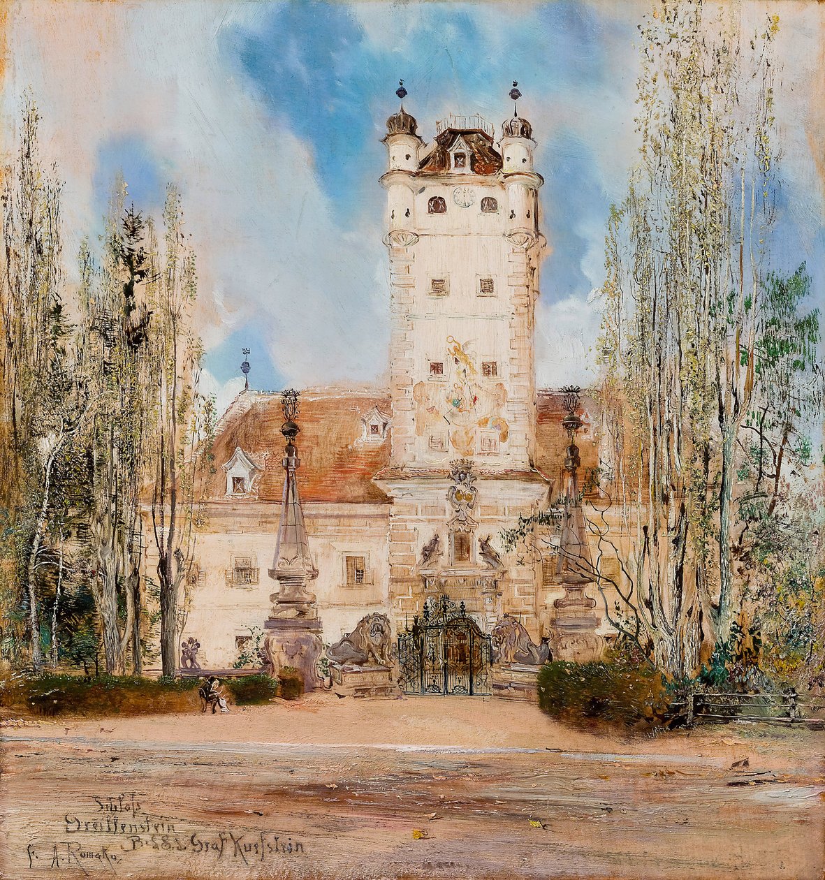 Castello di Greillenstein, 1885-1886 da Anton Romako