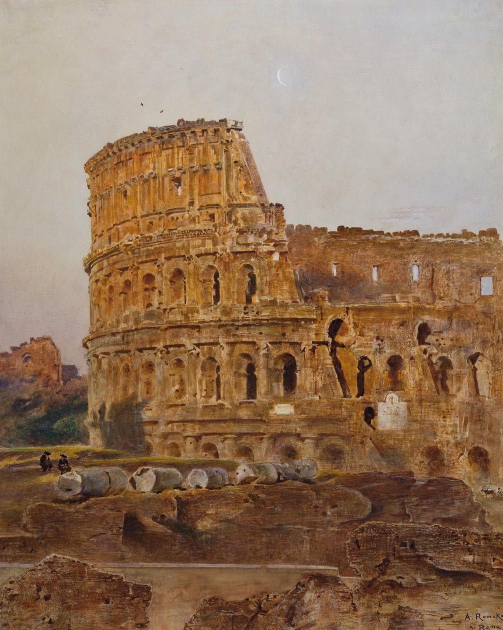 Colosseo a Roma da Anton Romako
