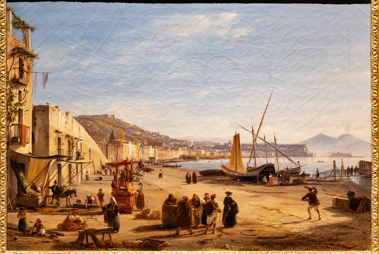 Spiaggia di Chiaia da Mergellina da Anton Sminck Pitloo
