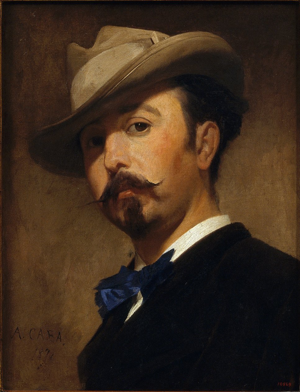 Ritratto del pittore Joaquim Vayreda da Antoni Caba