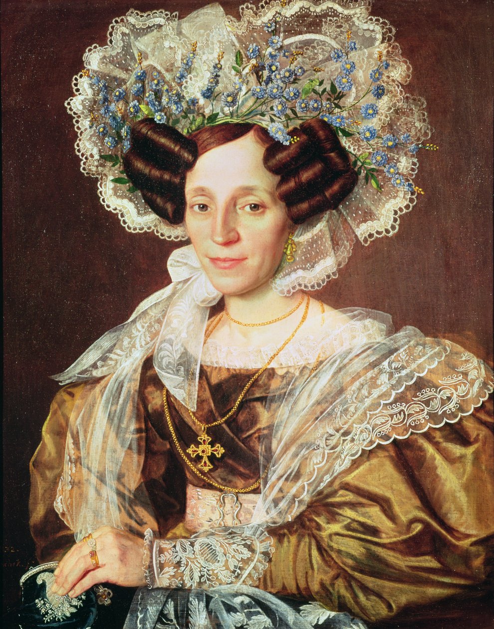 Ritratto di Barbara Smetanova, madre di Federic Smetana da Antonin Machek