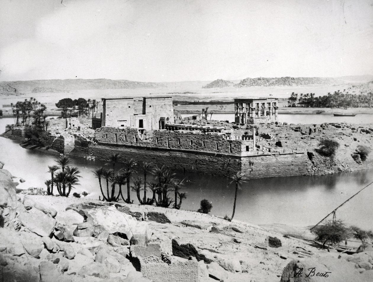 Philae, c.1860-80 da Antonio Beato