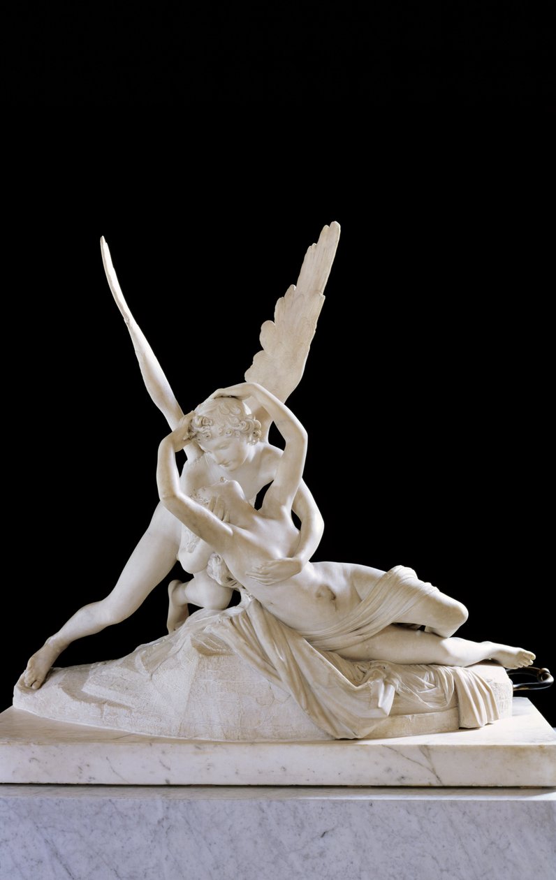 Psiche rianimata dal bacio di Cupido (1787) (dettaglio) da Antonio Canova