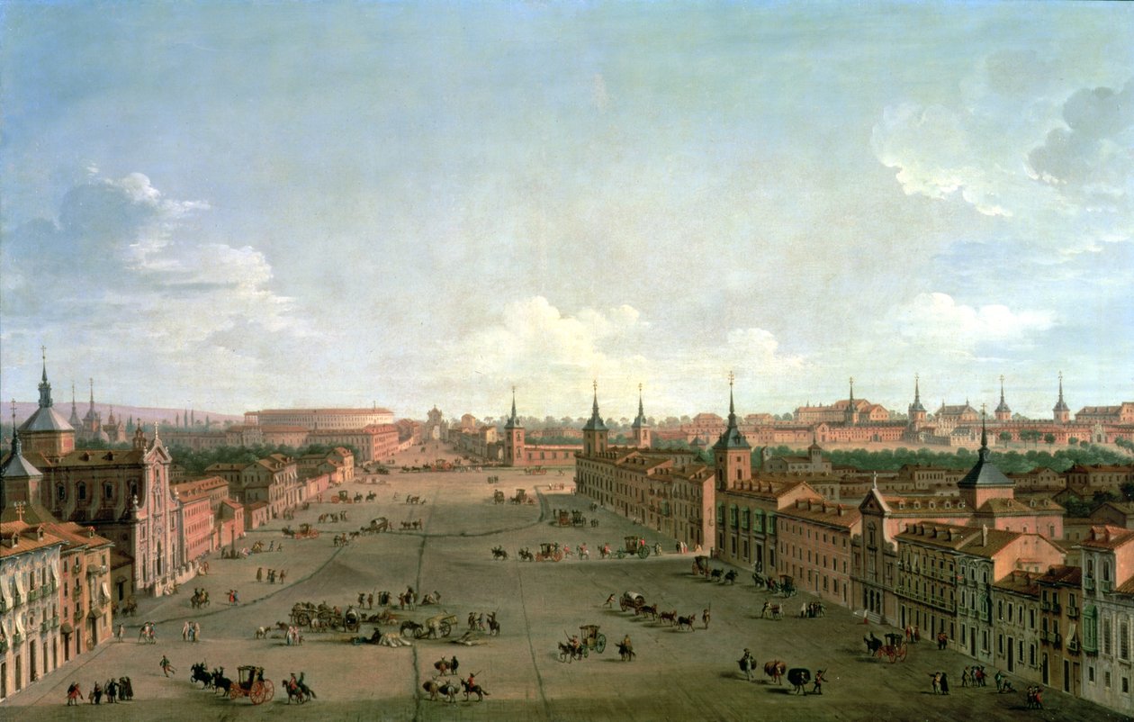 Una Vista della Calle de Alcala, Madrid, c.1750 da Antonio Joli
