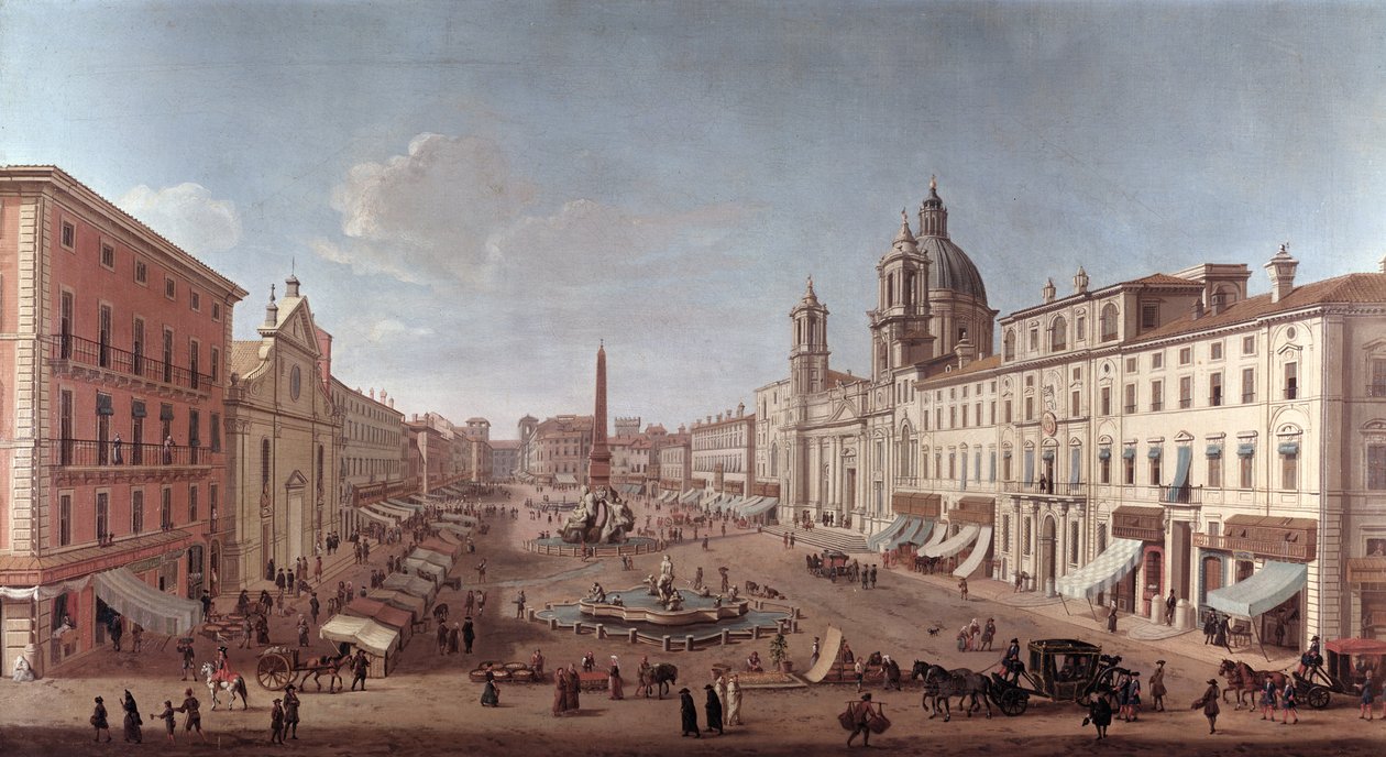 Piazza Navona, Roma da Antonio Joli