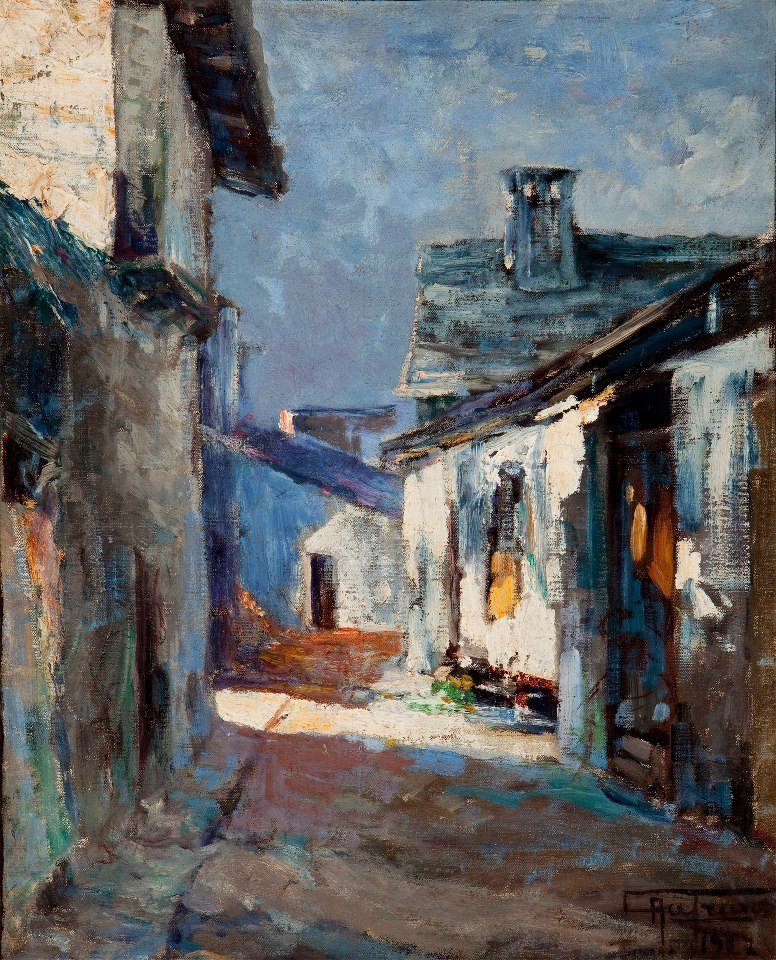 Vecchie case Paesaggio da Antonio Parreiras