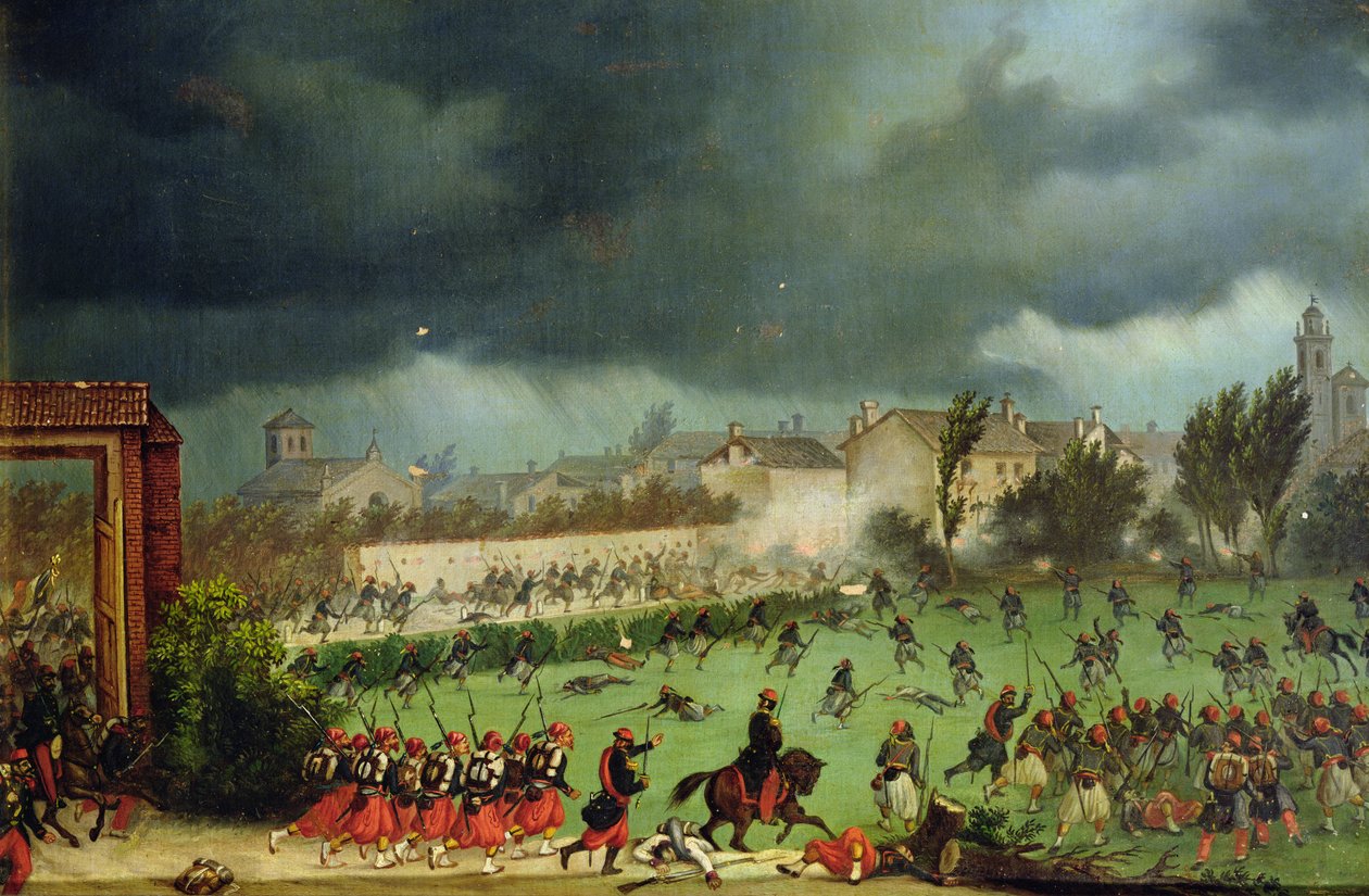 Scena dalla Battaglia di Solferino da Antonio Spandri