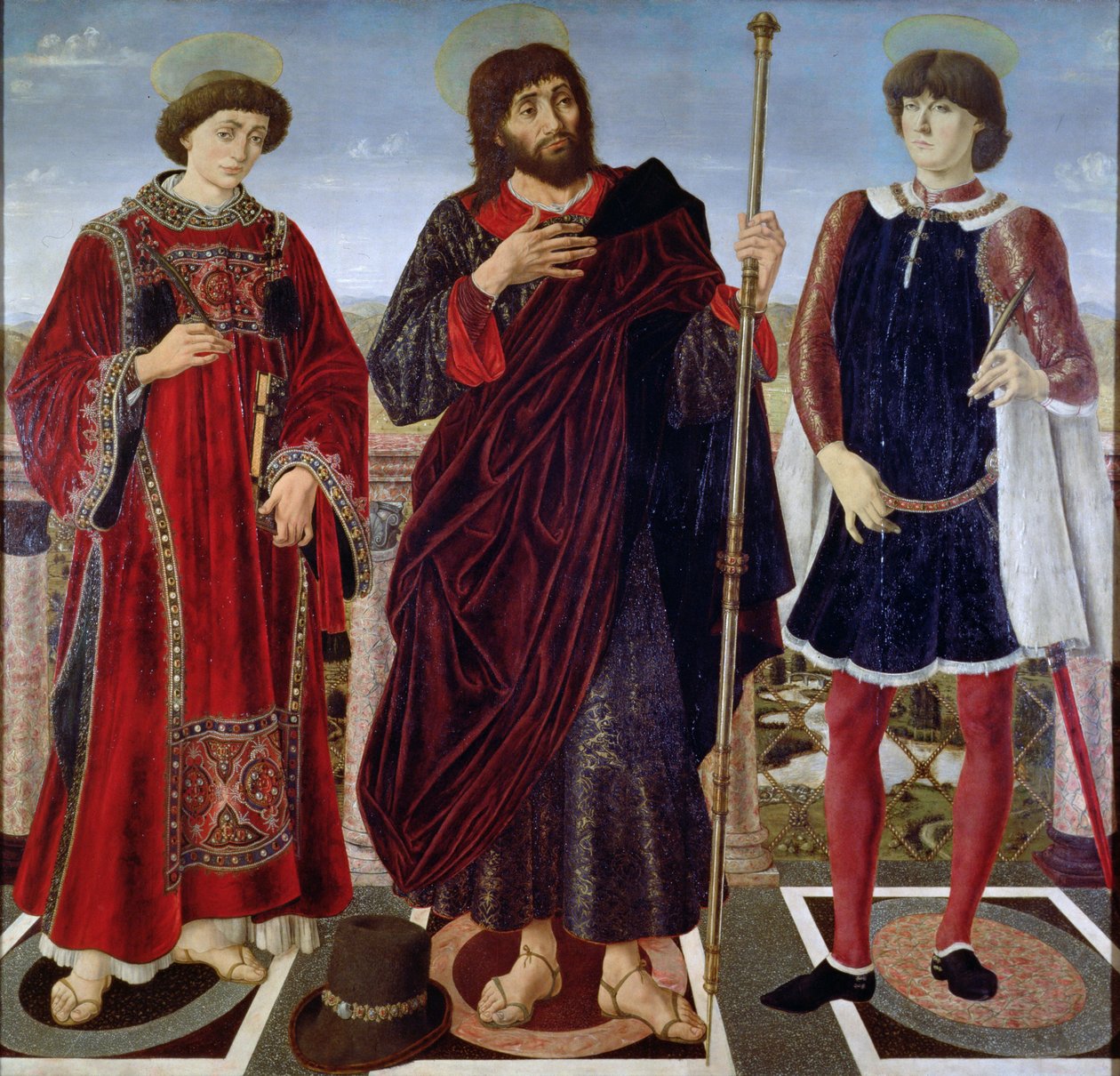SS. Vincenzo di Saragozza, Giacomo ed Eustachio da Antonio Pollaiuolo