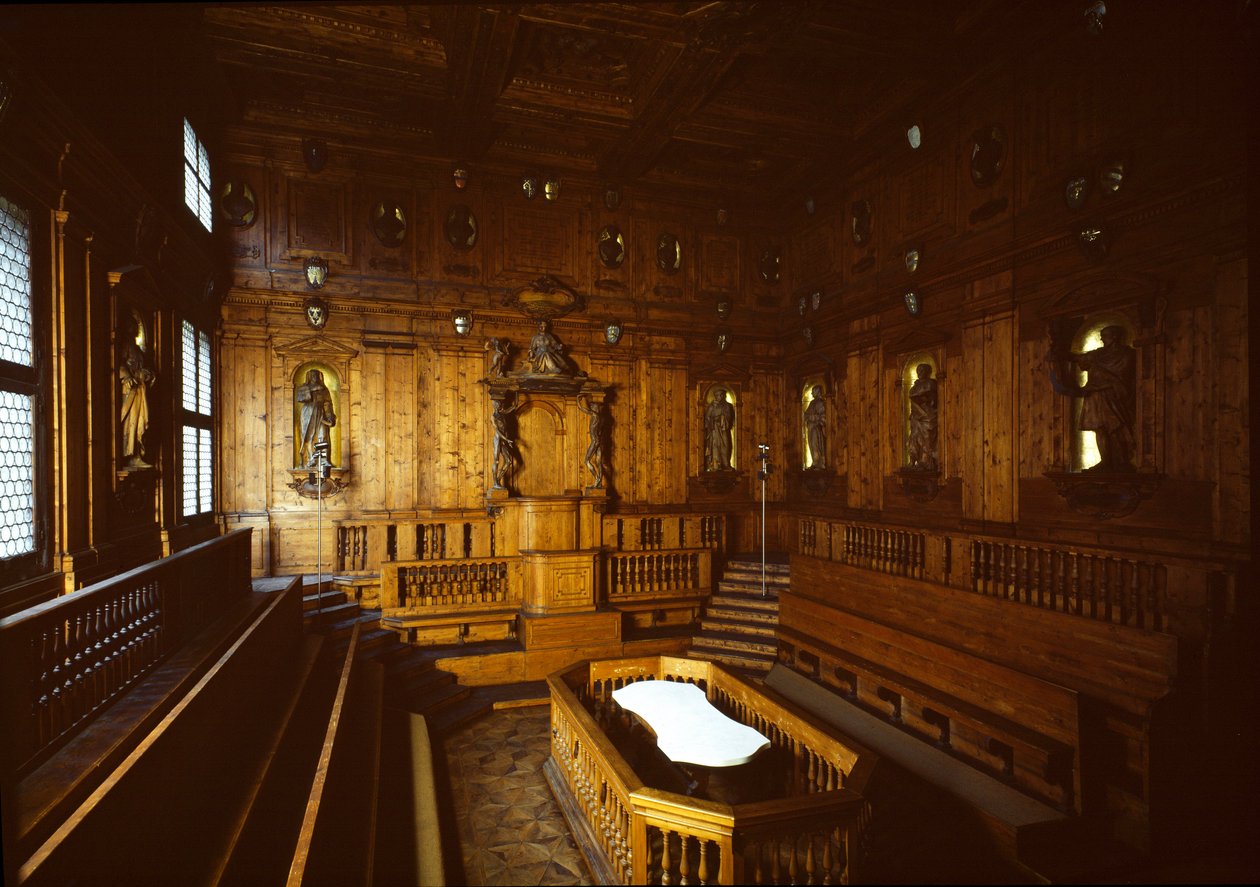 Veduta del teatro anatomico da Antonio (d.1663) Paolucci