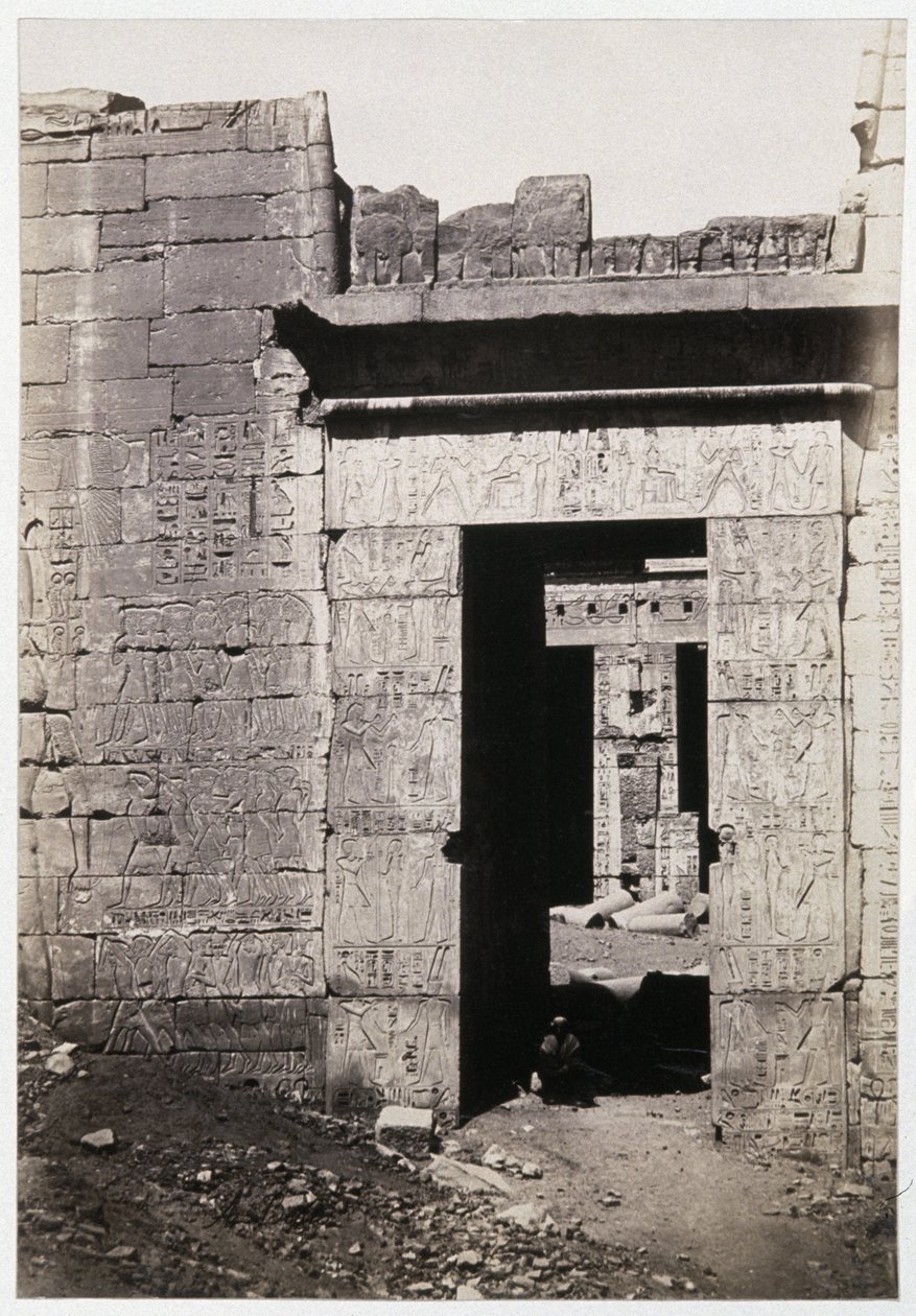 Rovine di Karnak, c.1900 (foto) da Antonio Beato