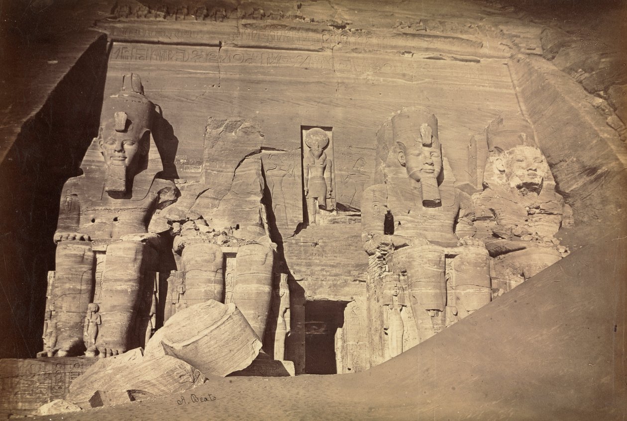 Tempio di Ramesses II, Abu Simbel da Antonio Beato