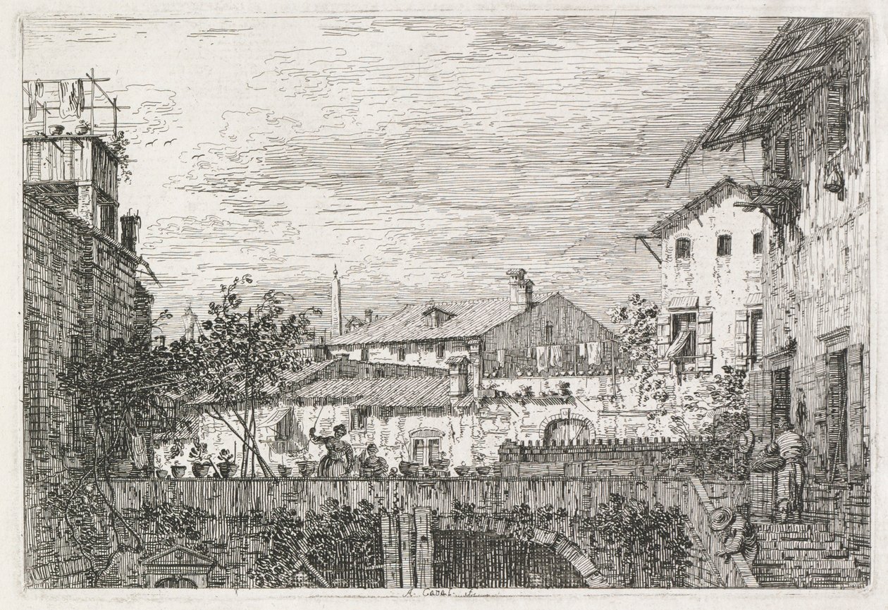 Vedute: La terrazza, 1735-1746 da Giovanni Antonio Canal