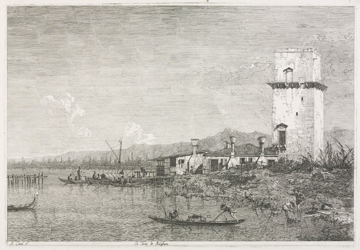 Vedute: La Torre di Malghera da Giovanni Antonio Canal