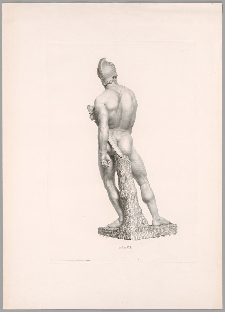 Aiace, vista di schiena, da Oeuvre de Canova da Antonio Canova