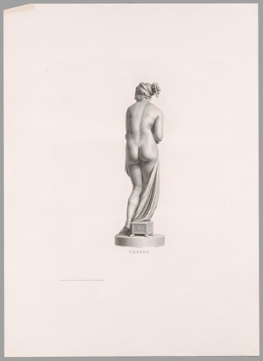 Venere, vista posteriore, da Oeuvre de Canova da Antonio Canova