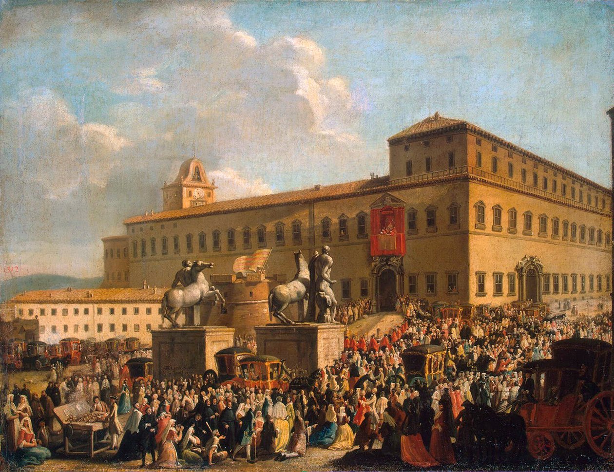 Festival davanti al Palazzo del Quirinale, 1767 da Antonio Cioci