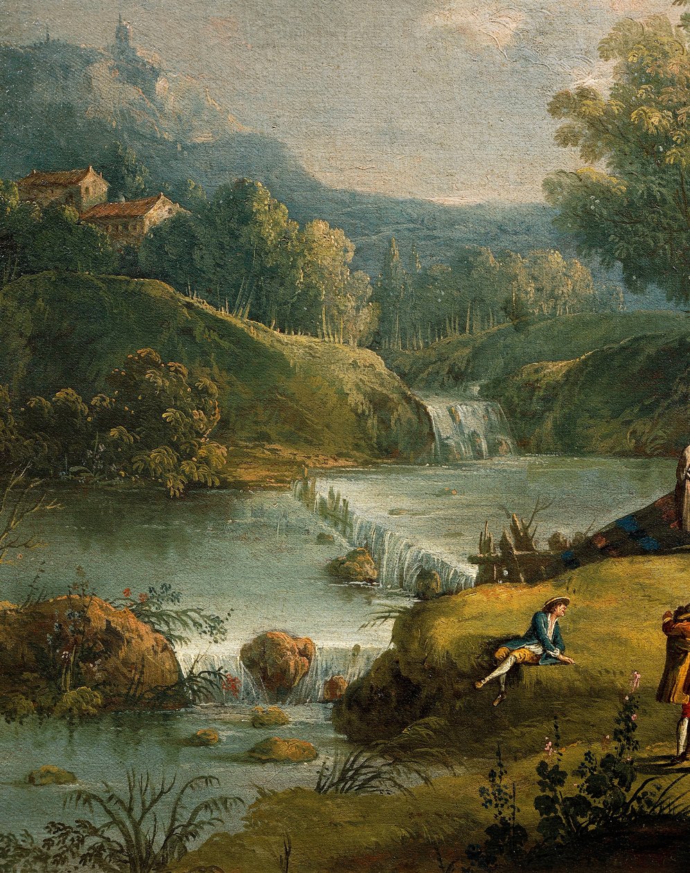 Primavera, di Antonio Diziani (1737-1797), dipinto (dettaglio) da Antonio Diziani