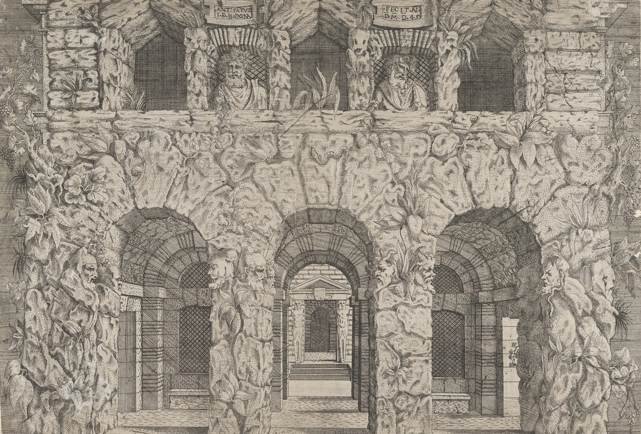 Una grotta, ca. 1545 da Antonio Fantuzzi