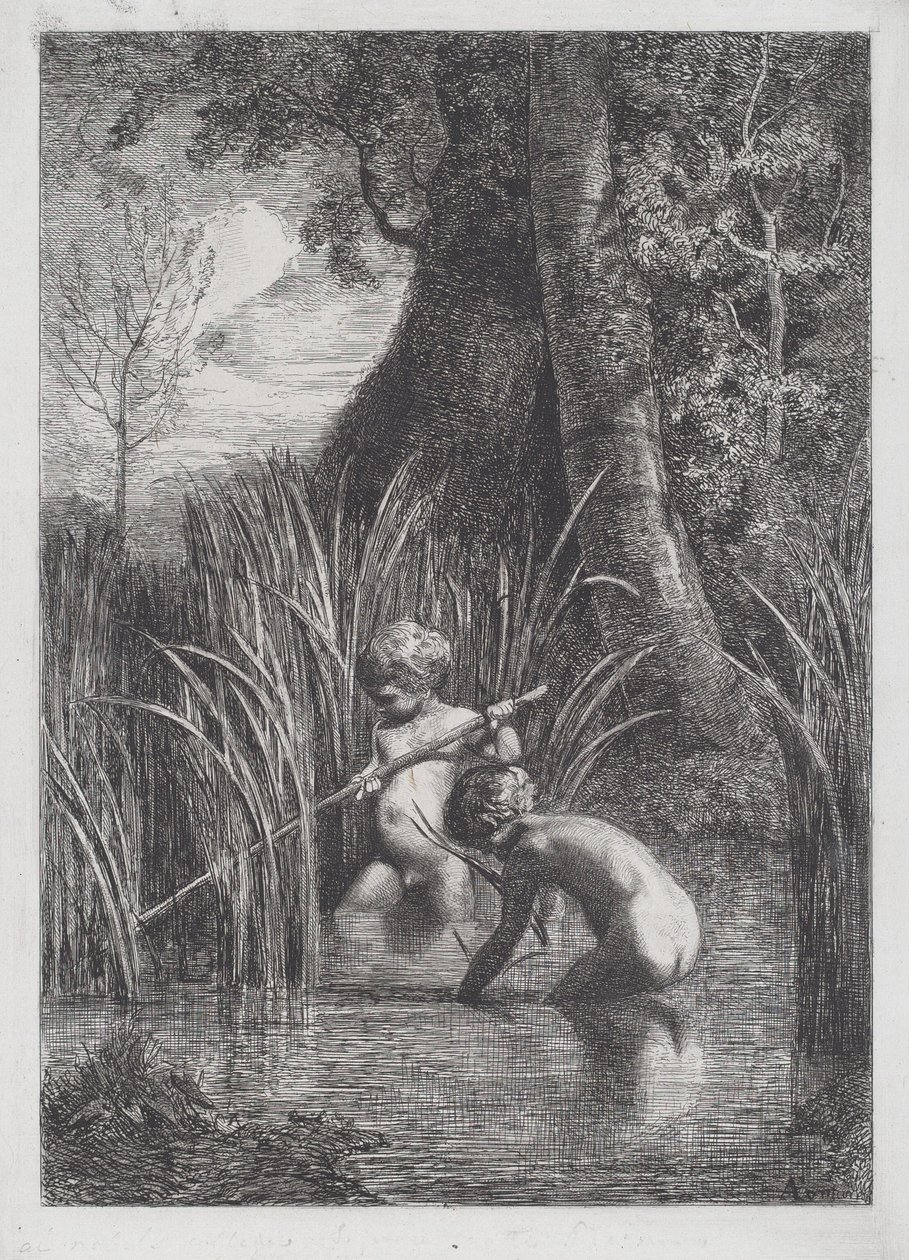 La pesca da Antonio Fontanesi