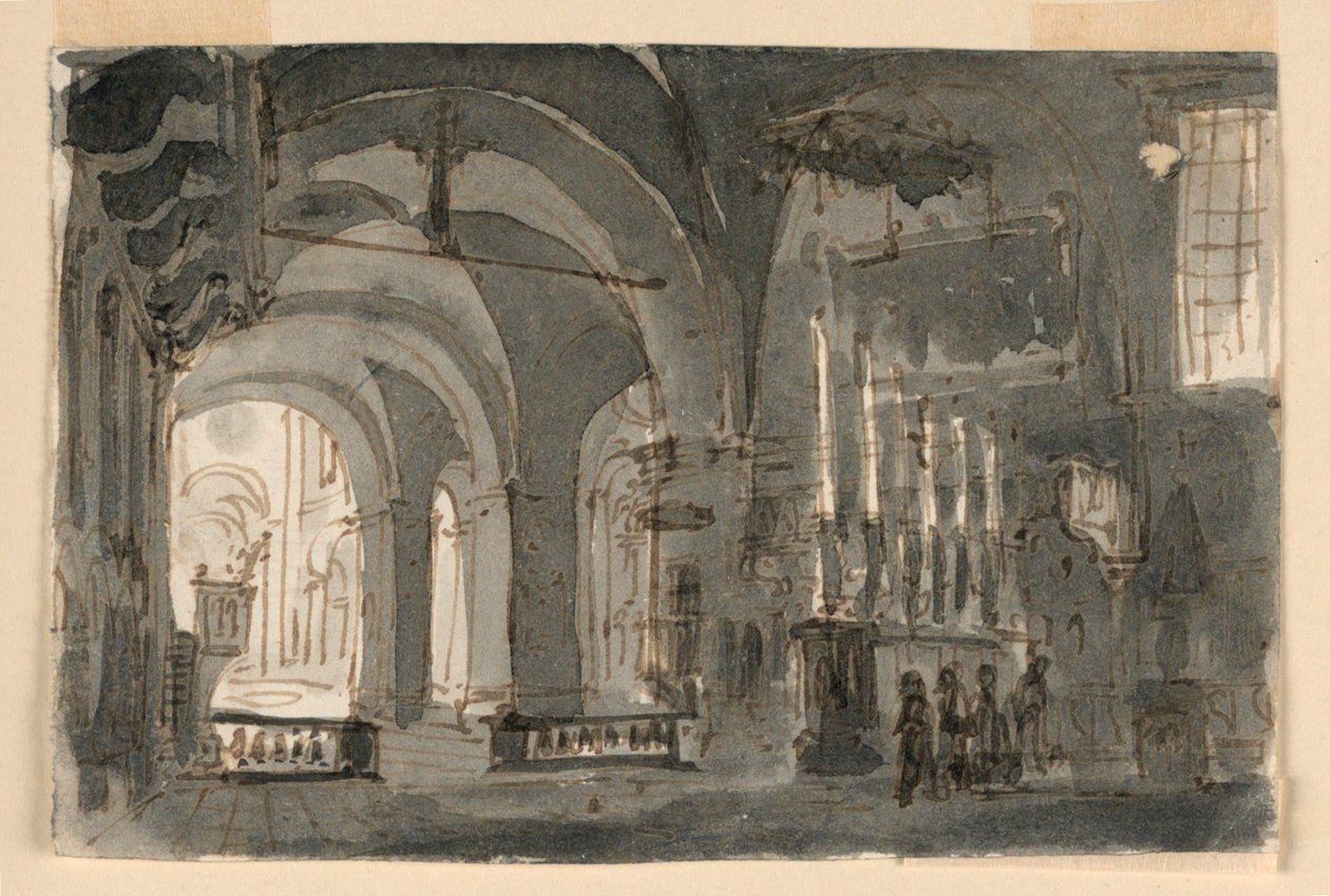 Vecchia cattedrale a Brescia da Antonio Giuseppe Basoli