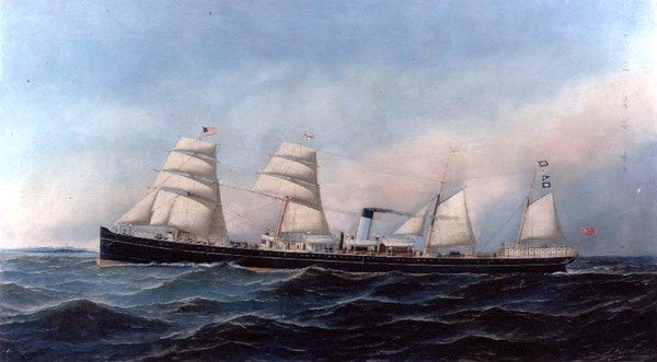 La nave a vapore e a vela 
