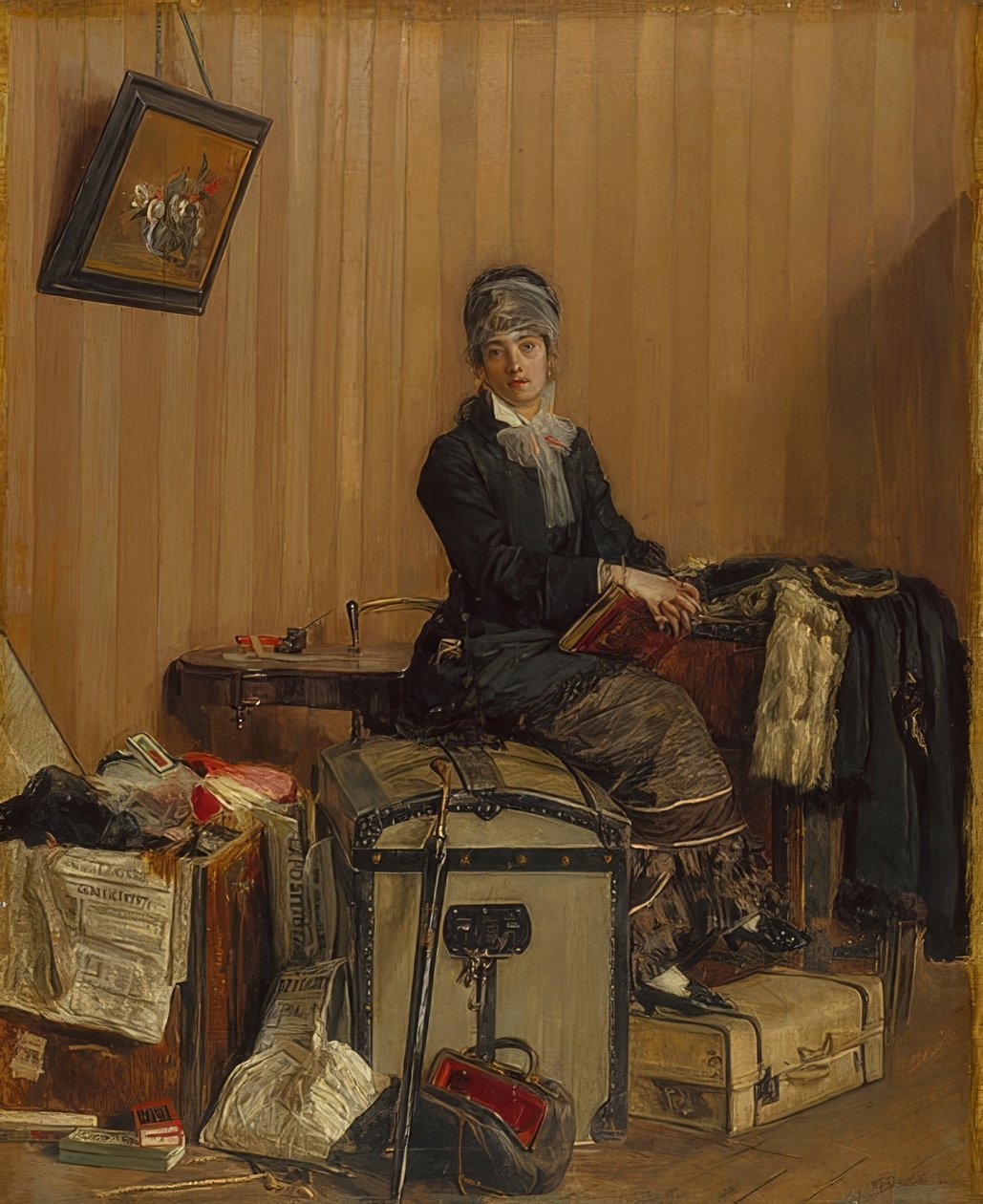 Alla dogana. 1877 da Antonio Mancini